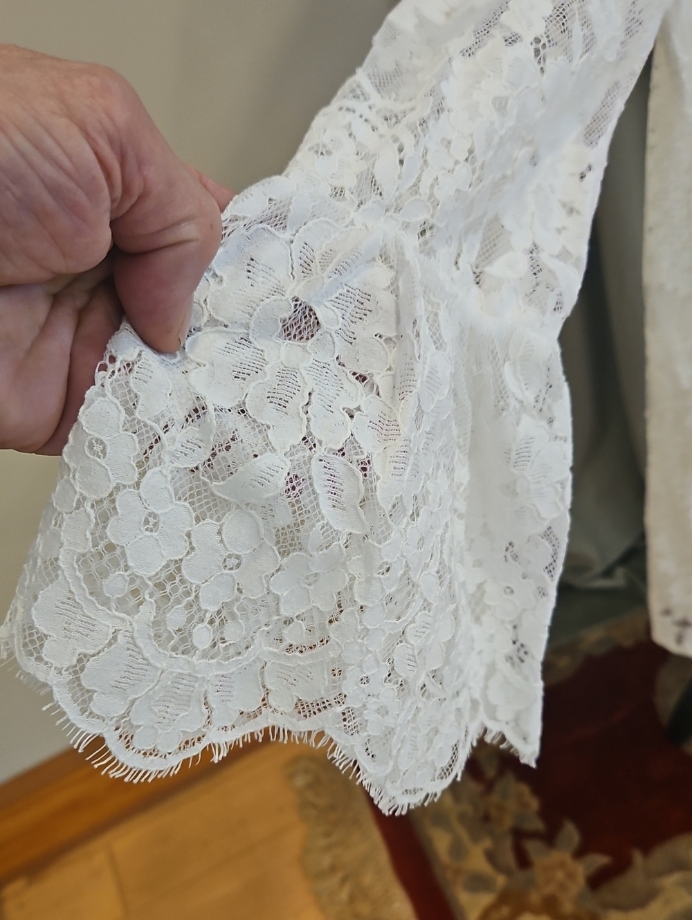 Free People Aurelia Lace V-Neck Mini Dress - Picture 4 of 13
